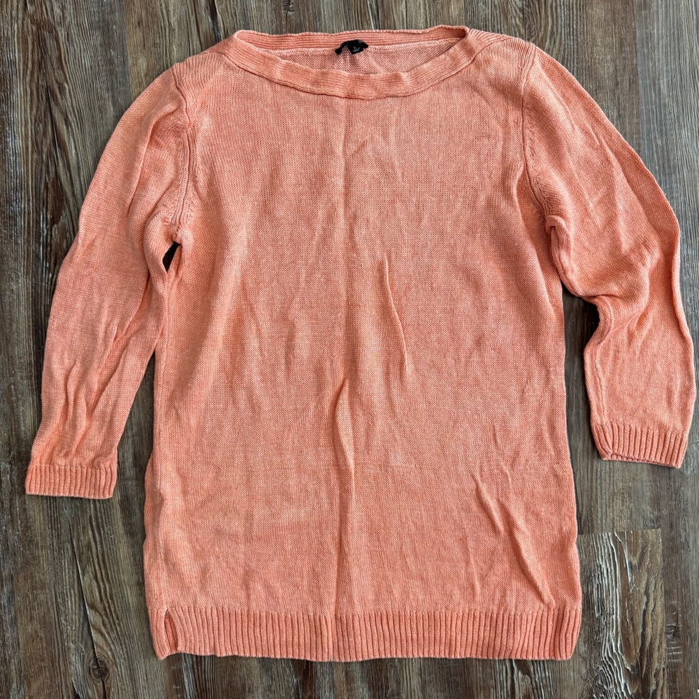 Talbots Coral Crew Neck Sweater
